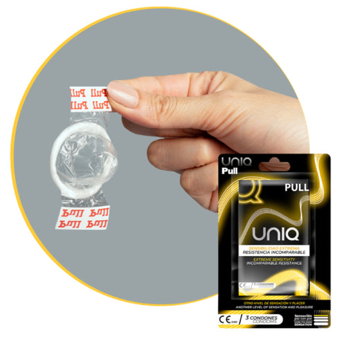 Uniq Pull condoms Pack 3